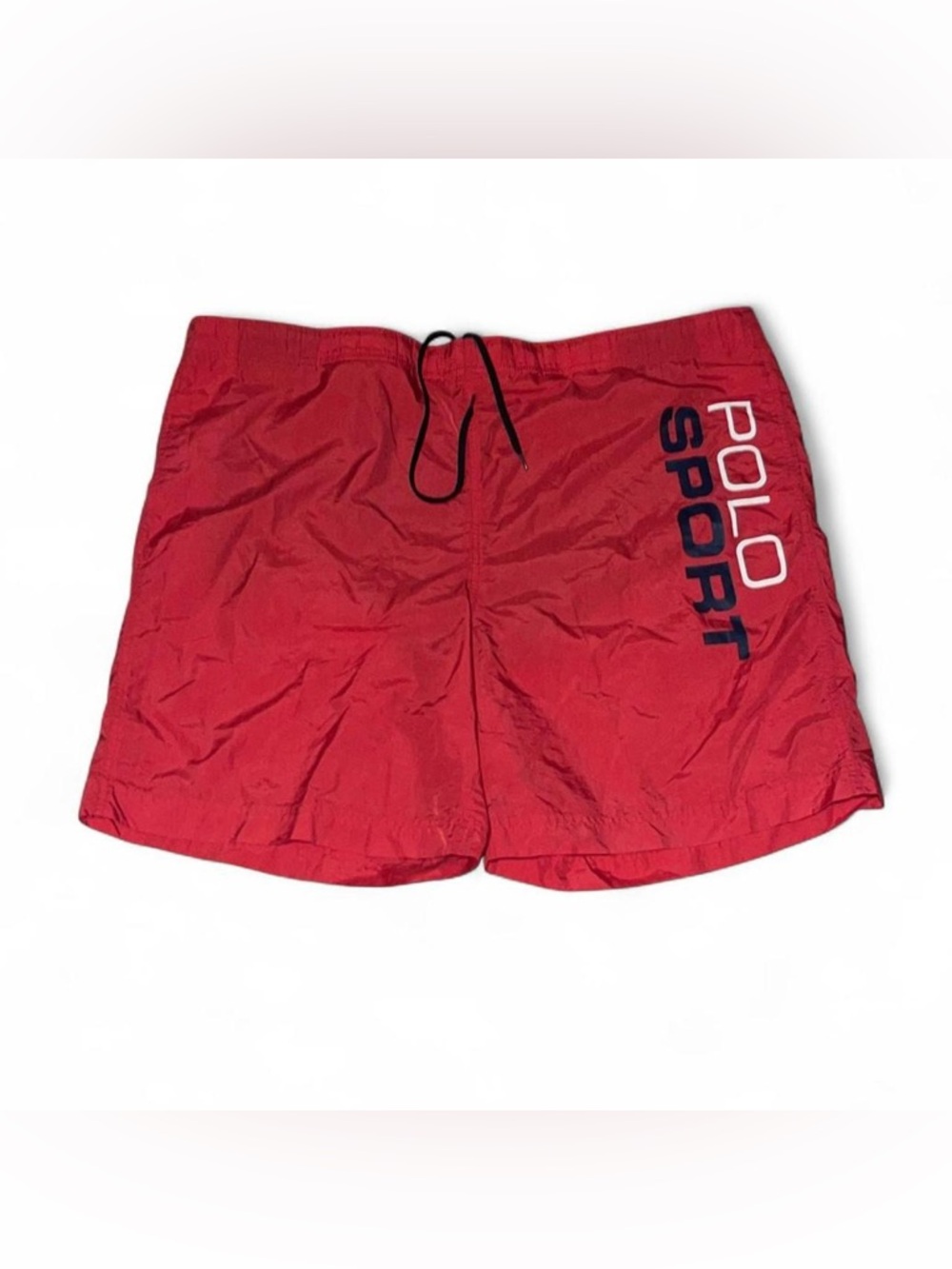 Vintage Polo Sport Ralph Lauren Swim Trunks Mens XL Red Mesh Lined